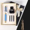 Retro Calligraphy Pen Refillable Classic Signature Pen Unique Chniese Dragon for Head Style Pen Clip for Adults Students