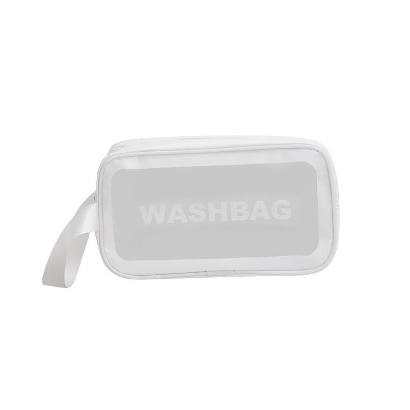 Large Capacity Waterproof PVC Makeup Bag - Portable, Transparent Travel Toiletry Organizer