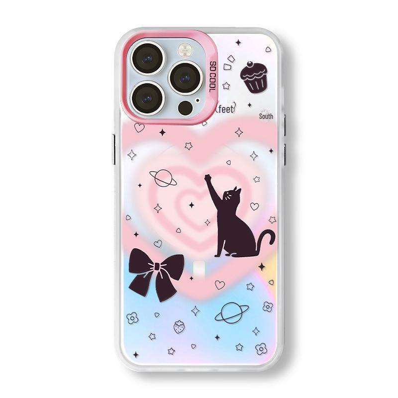 

Магнитный чехол Zhitai для iPhone 16/15/14/13 и Huawei P70 - матовый лазерный дизайн с кронштейном iPhone 13 Pro