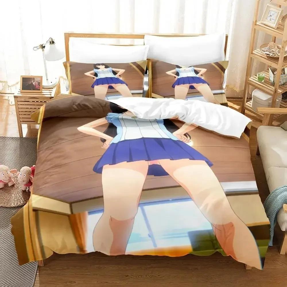 3D Bear Print Digital Print Polyester Bedding Sets,Girl's Cover,Boys Duvet Cover Set For Teens, Queen Cover Pillowcase