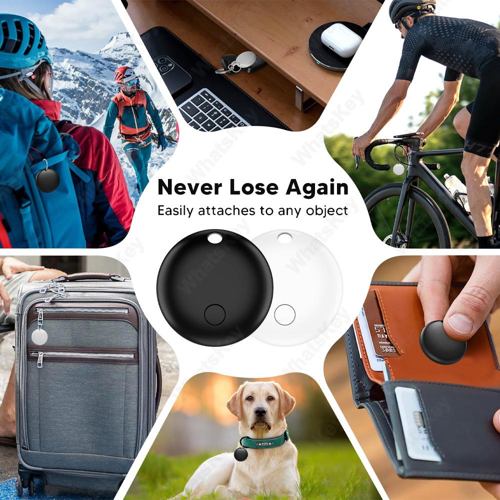 1-4Pack Mini Gps Dual System Tracker For IOS Android Google Find Hub App Item Finder Bag Key Locator Smart Bluetooth Tracker