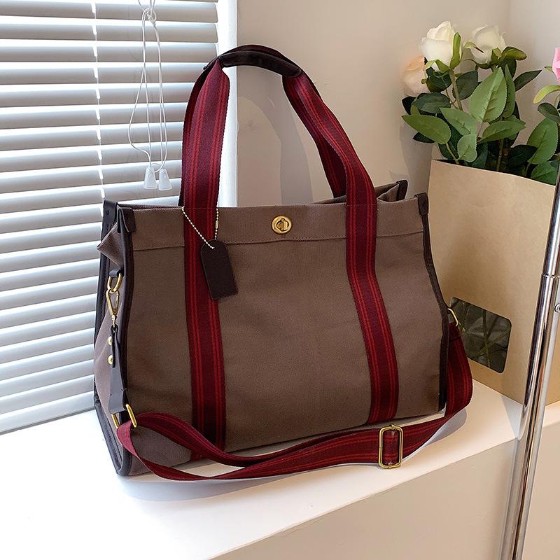 Tote bag women's 2025 new large-capacity backpack autumn and winter versatile shoulder messenger bag premium backpack