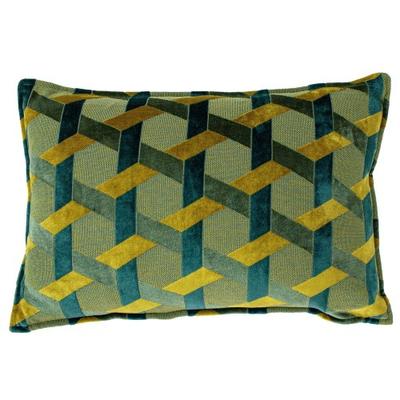 Paoletti Delano Jacquard Velvet Cushion Cover