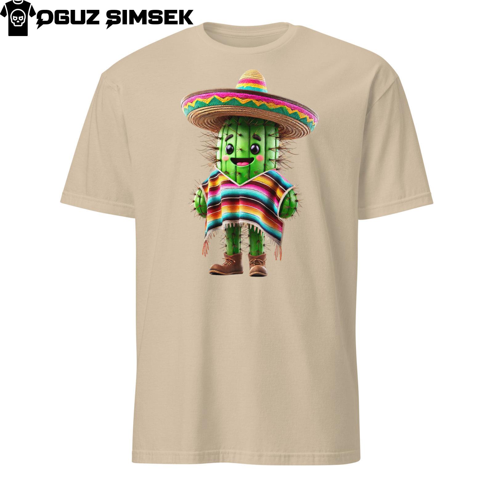 Unisex Basic Softstyle T-Shirt Mens Womens Tees Top Gildan | 64000 with Cute Cactus Fiesta Graphic M