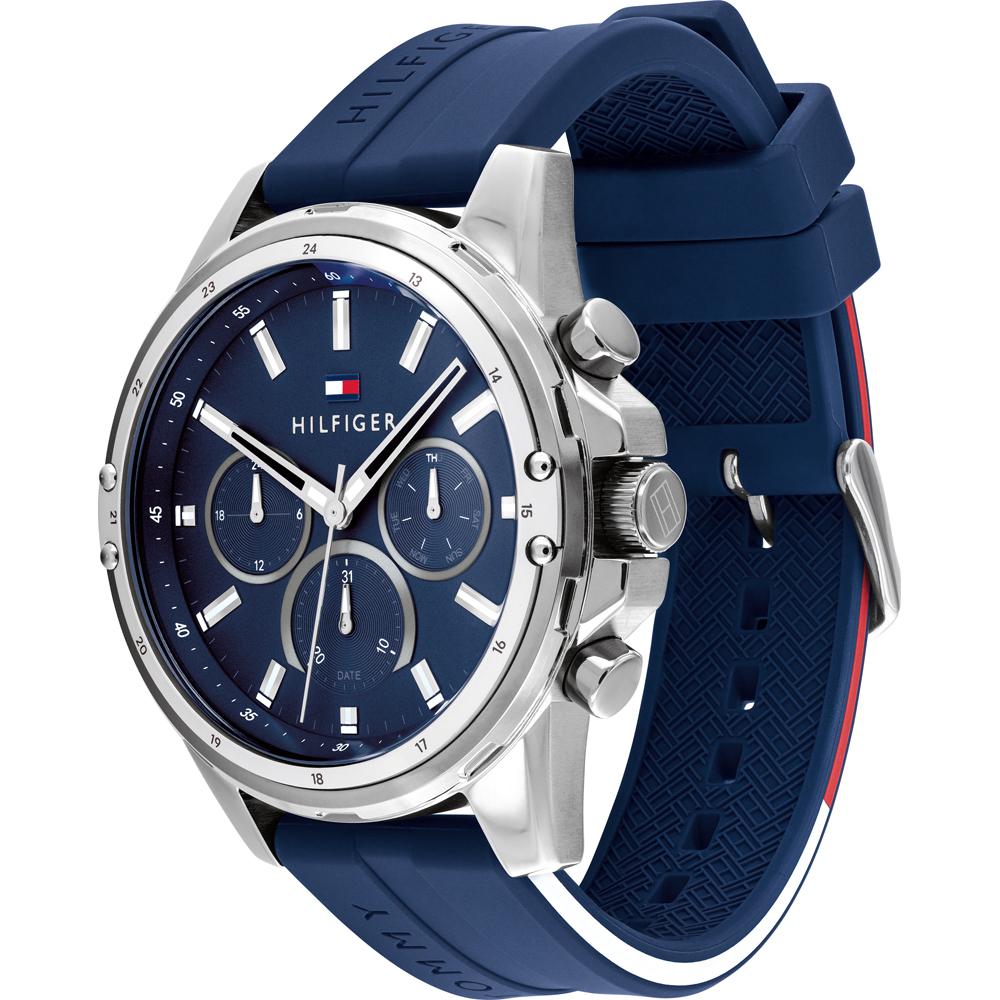 Tommy Hilfiger Mason Blue Silicone/Rubber Strap Men's Quartz Watch 1791791