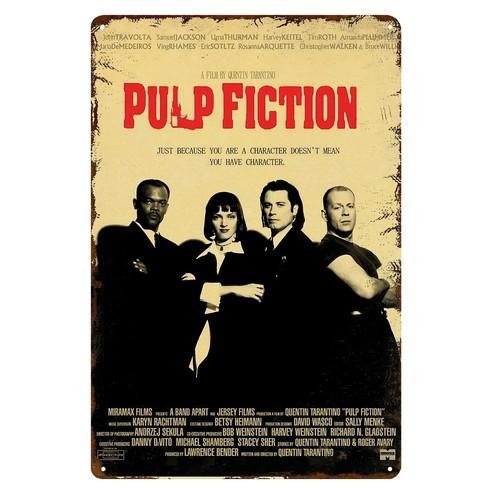 Pulp Fiction Movie Metal Poster Tin Sign xcm 20x30cm(7.8x11.8inch)
