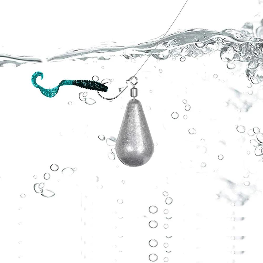 10pcs/lot Fishing Weight Sinkers 3.5g 5g 7g 10g 14g 20g Soft Bait Sinker Bass Fishing Tackle Accessories