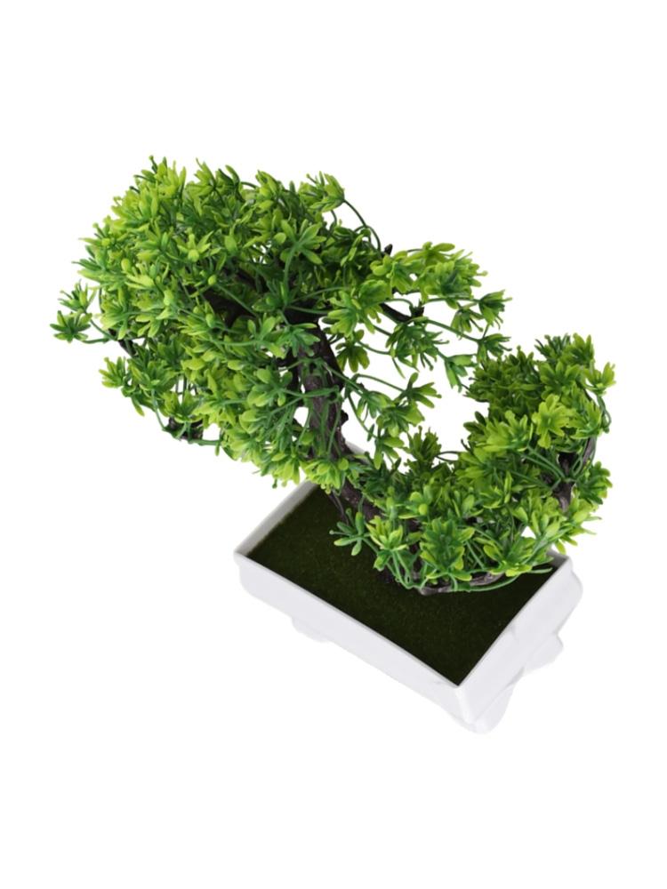 Easy Maintenance Artificial Flower Mini Bonsai Plastic Plant Realistic Design