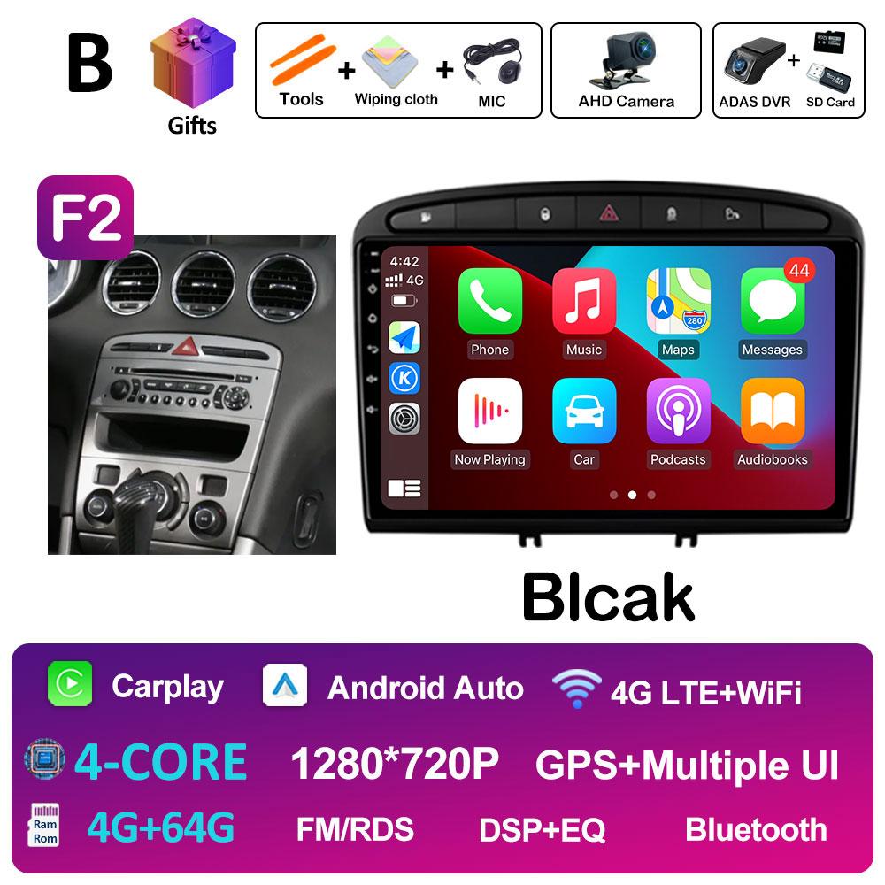 9 Inch Android Auto Car Video For Peugeot 408 308 308SW Radio Player Wireless Carplay DSP Stereo Autoradio QLED IPS Screen WIFI