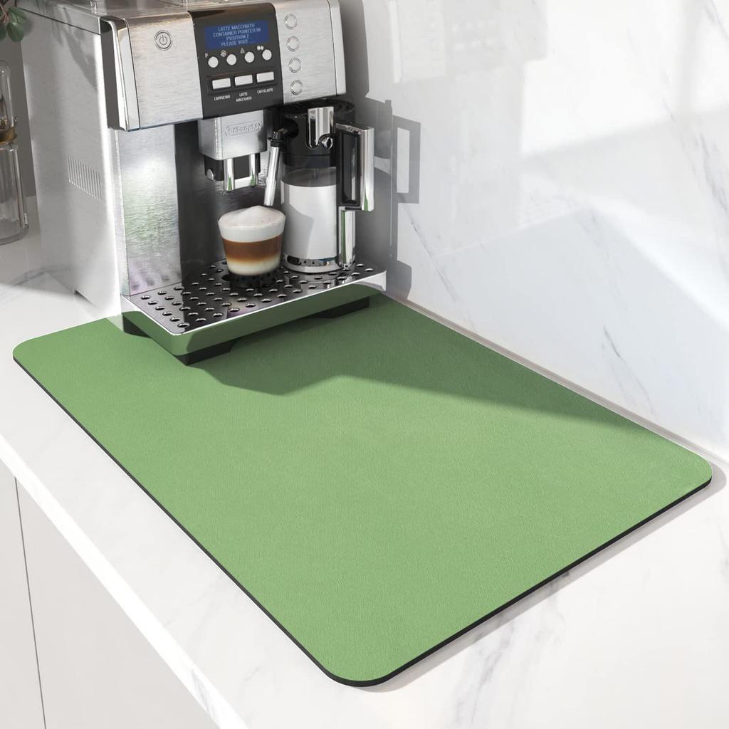 Solid Color Diatomaceous Earth Quick-Dry Kitchen Drain Mat & Heat-Insulating Coaster