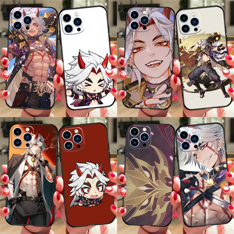 Genshin Impact Arataki Itto Case For Honor Magic 5 6 7 Lite 8 Pro Honor 400 200 Pro X9c X9b X9a X8a X8b 50 70 90 Cover