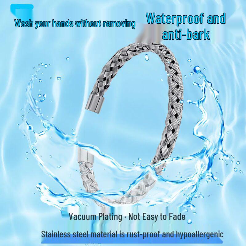Stainless Steel Women's Woven Fashion Bracelet - Versatile, Non-Fading, Summer Hand Jewelry