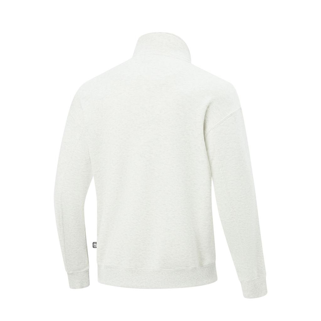 Li Ning Basketball Series Letter Stand Collar Soft Breathable Loose Sweatshirt Men sweatshirt AWDVH97-1