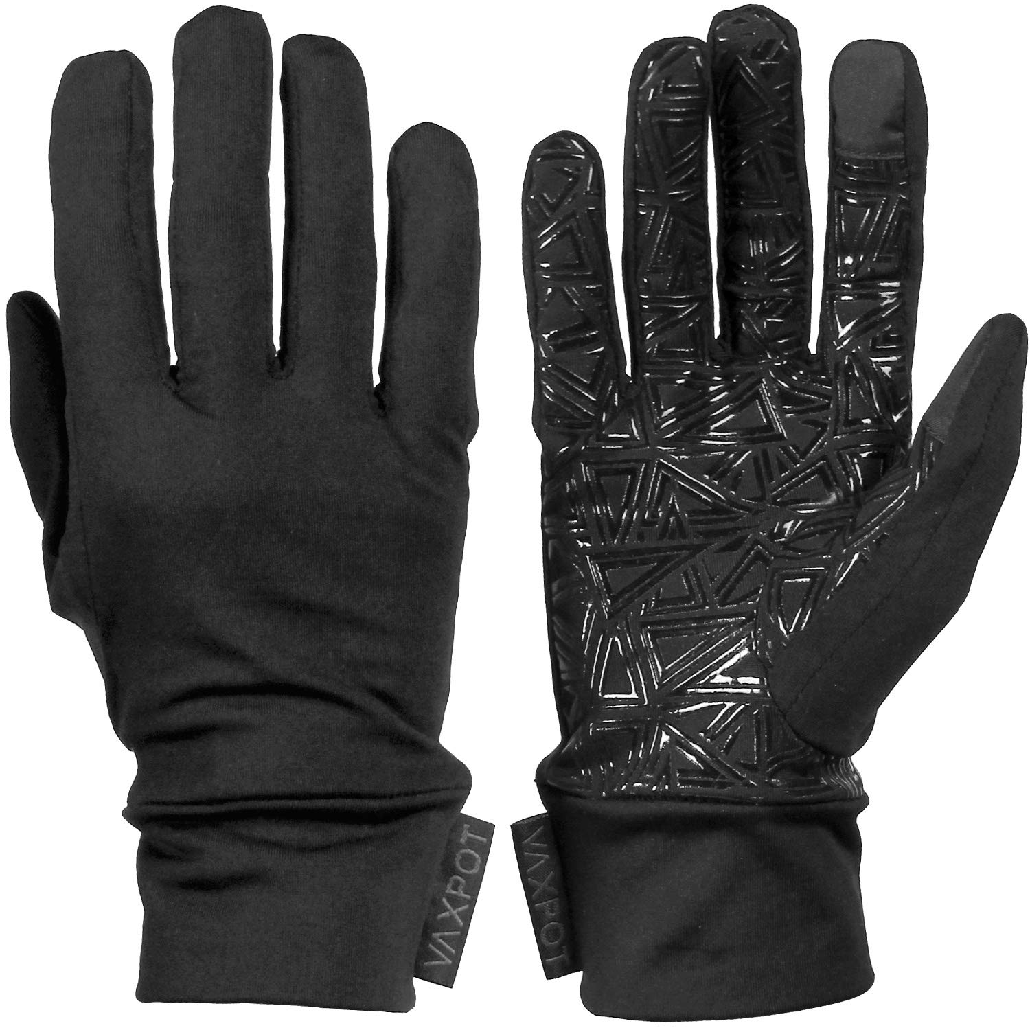 

VAXPOT Snowboard Ski Inner Gloves Panel BLK M for Men s Women s [Touch Compatible, Non-Slip Included] VA-3949 (M Men)