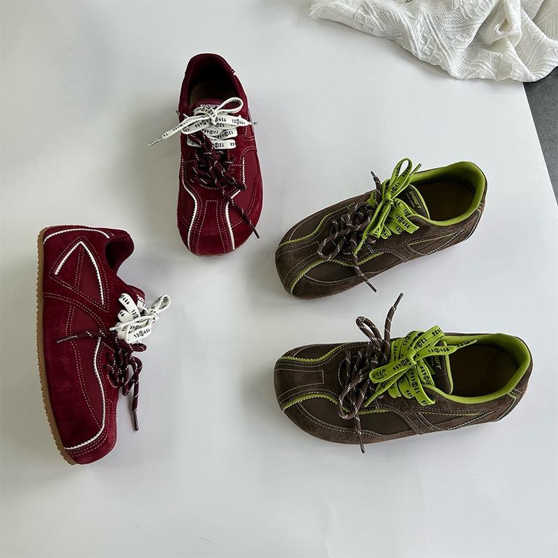 toe cap leather women's autumn new casual versatile sports shoes women's