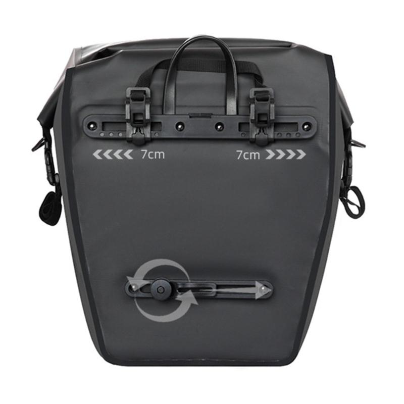 Water Resistant Bicycles Commuting Bag Double Side Saddles Bag with Reflective Trim Luggage Carriers Panniers Bag