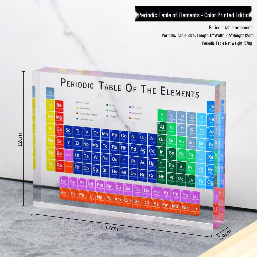 Periodic Table Elements Acrylic Desktop Ornaments - Creative Gifts for School Holidays