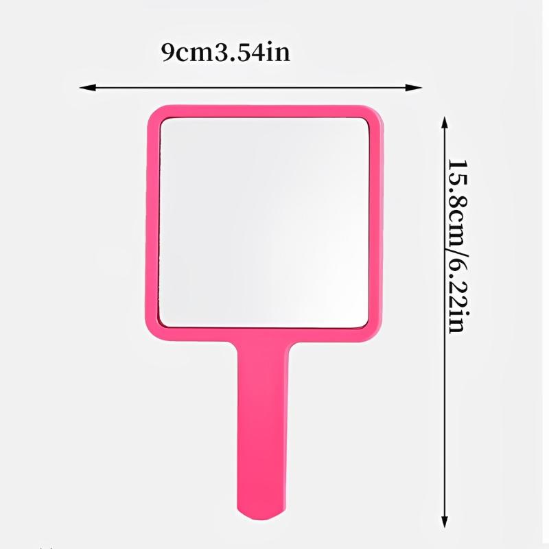 Eyelash Extensions Handheld Mirror Vanity Mirrors Portable Square Eyelash Extension Mirror Women Cosmetic Beauty Salon Supplies