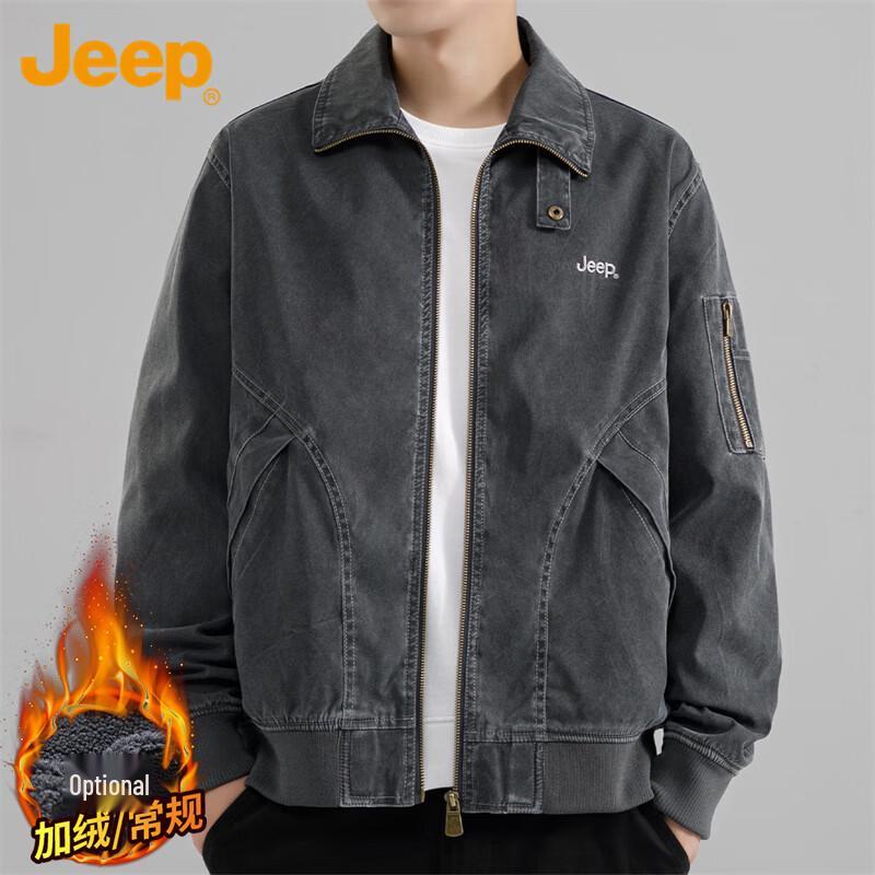 JEEP Men s Casual Loose Lapel Workwear Jacket XL