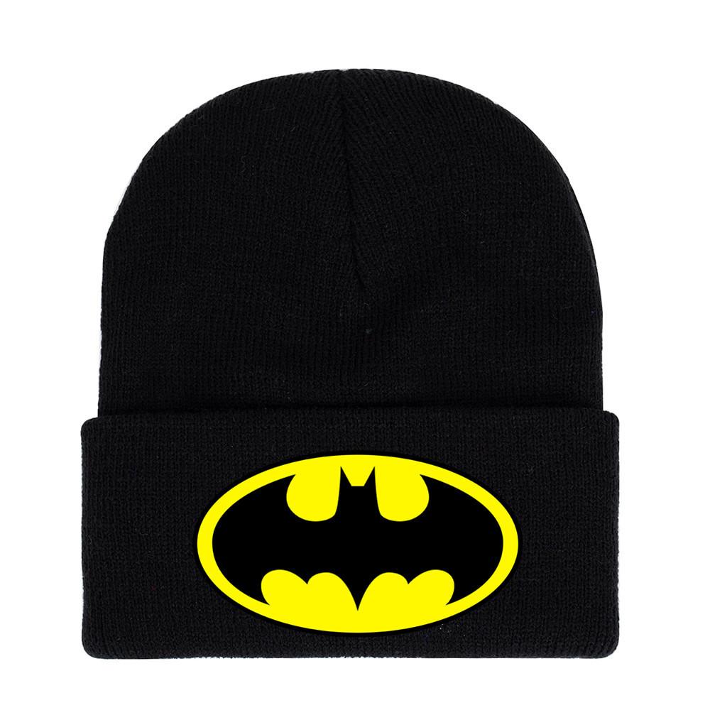 Spiderman Batman Knit Beanie Acrylic Thermal Rolled Brim Winter Hat For Adults Fans