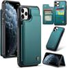 IPhone Wallet Protective Case with Card Holder, RFID Shielding, Men's and Women's Shock-absorbing Leather Bracket, Durable Protective Phone Case