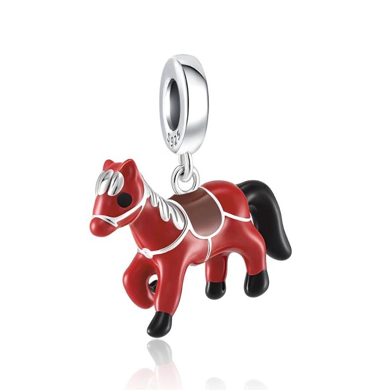 925 Silver Dog Claw Pendant Bracelet Charm Talisman for Men Women Birthday Gift Animal Jewelry Tiger Monkey Elephant Hedgehog