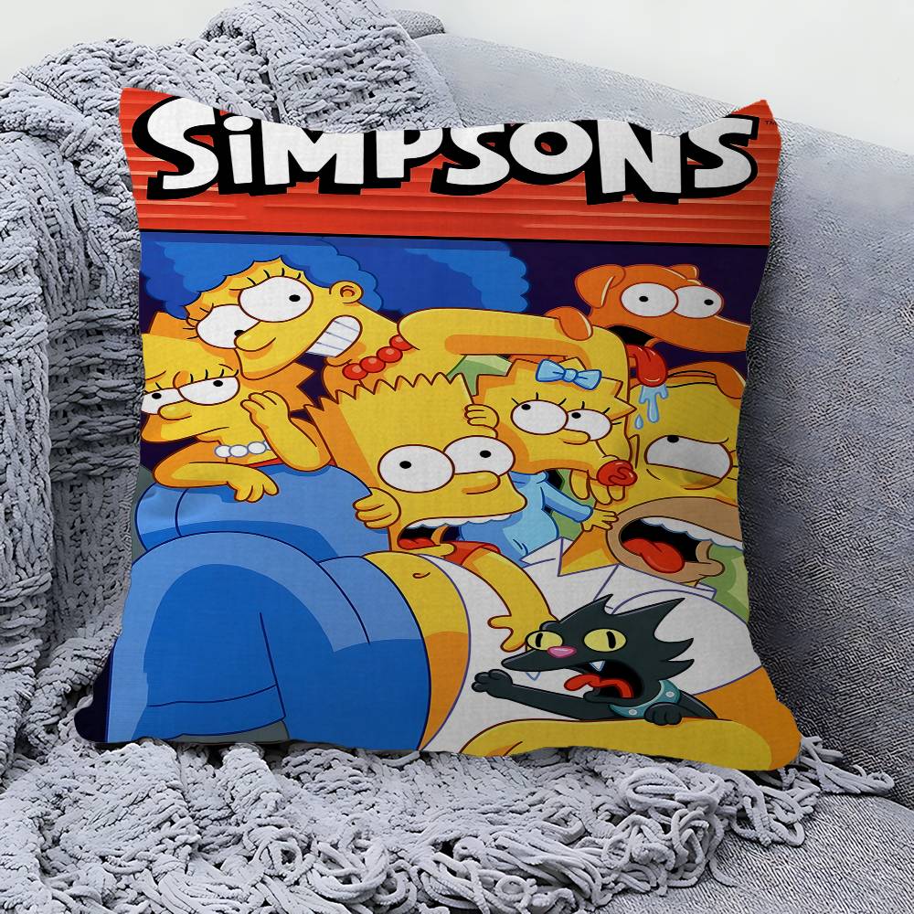 Cartoon The S-Simpsons Pillow Gift Home Office Decoration Pillow Bedroom Sofa Car Cushion CoverPillow Case