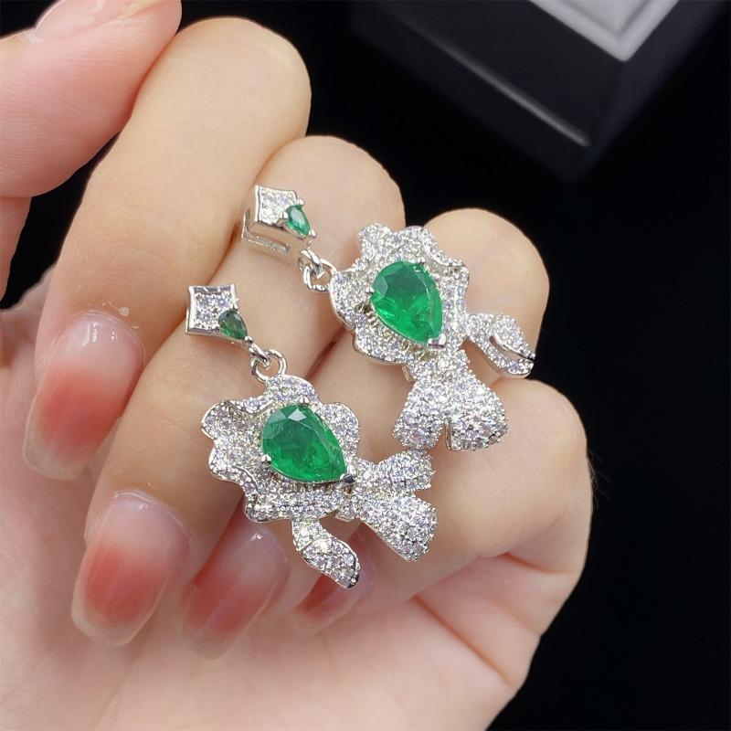 Sace Gems Clássico liga de cobre zircão anel brincos pingente colar conjuntos de jóias presentes festa de casamento