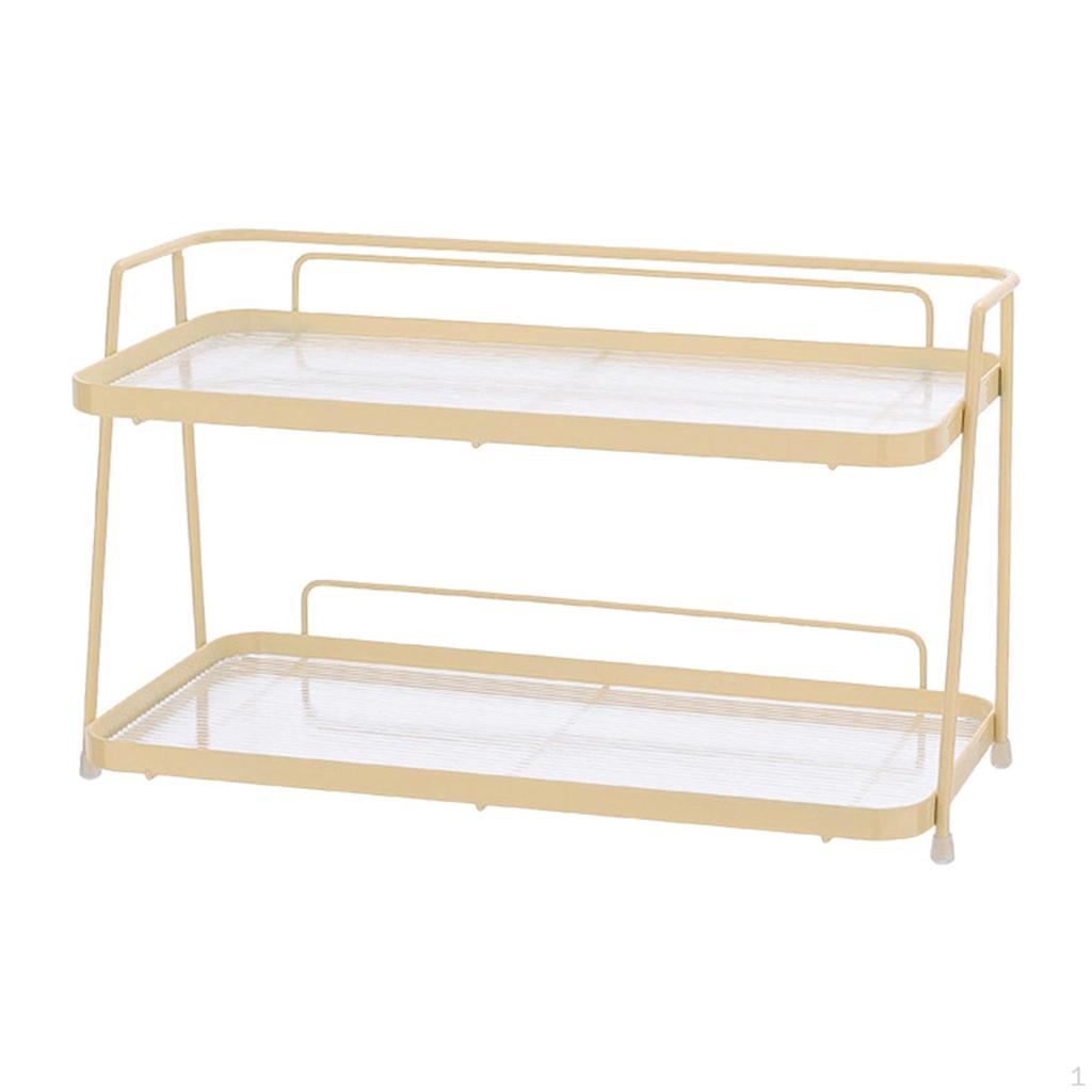Bathroom Countertop Organizer Vanity Rack Waterproof Freestanding Storage Box for