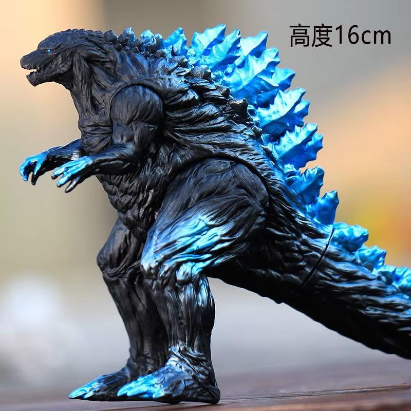 18CM Godzilla VS King Kong 3 Têtes Drago King Ghidorah Gorille Godzilla Colle Souple Figurine d'Action Jouet de Collection