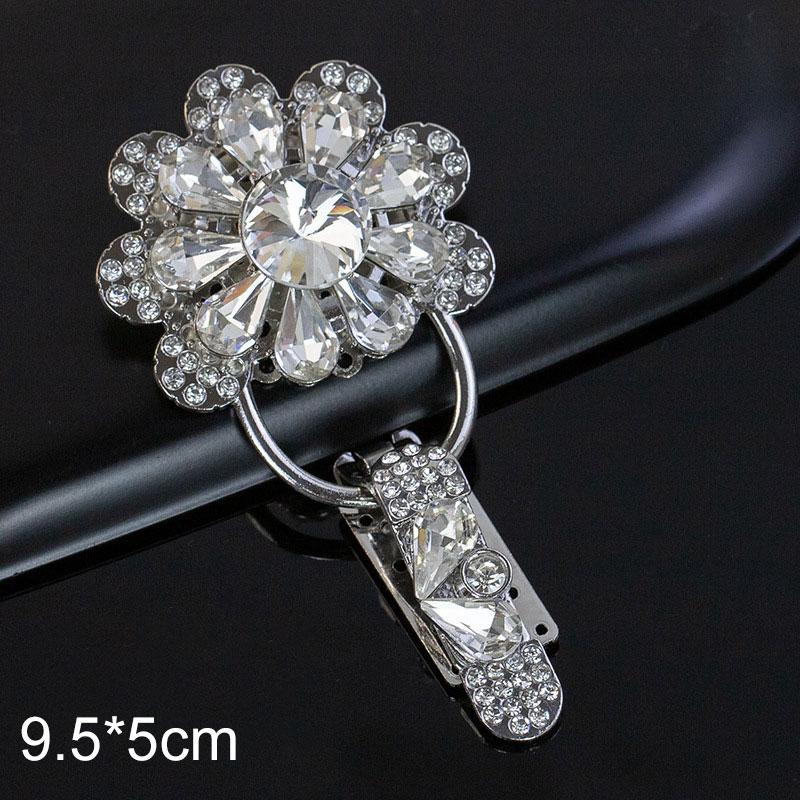 1Pc Handwork Sewing Originality Shiny Rhinestone Overcoat Decor Duckbill Buckle Fashion Metal Button Clothing Accessory