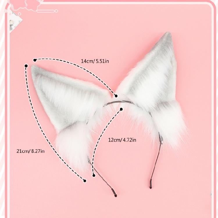 Fashion Foxes Ear Plush Headband Costume Headpiece Adjustable Cosplay Accessory For Party Outfits And Everyday Wear