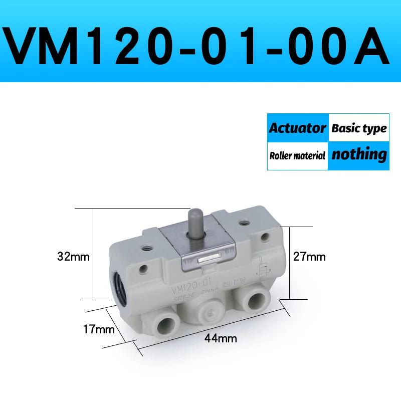 Pneumatischer Rollenschalter Zwei-Wege-Schalter Zwei-Positionen-Schalter Drei-Wege-Schalter Mechanisches Ventil Manuelles Ventil VM131-01-00A VM120-01-00A VM133-M5-01SA