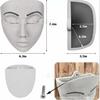 Resin face head flower pot Resin wall-mounted flower pot Indoor room Outdoor garden Wall decoration