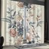 Vintage Floral Leaf Design Curtains Soft Polyester Ideal Living Room Home Decor Set Of 2 Made Sitting