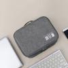 Bolsa de armazenamento de cabos Camada dupla Grande capacidade Gadget eletrônico portátil Organizador de viagem para casa