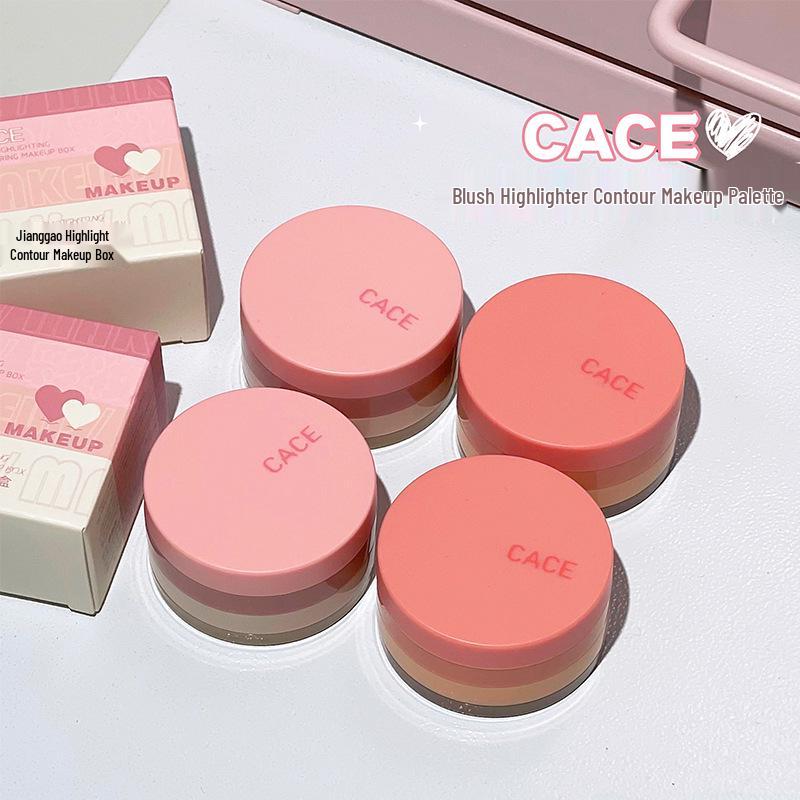 

CACE All-in-One Valentine s Day Beauty Box: Blush, Highlighter, Contour Combo