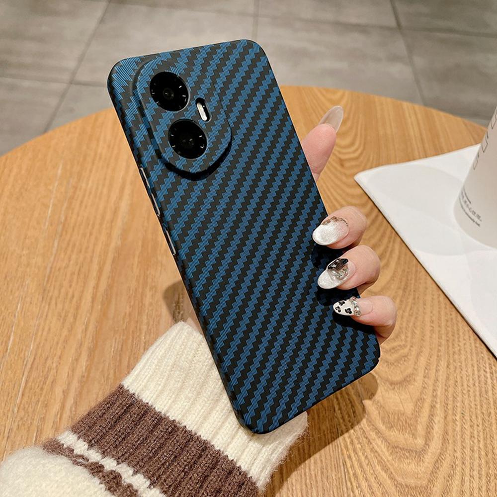 

For Honor 300 Case Carbon Fiber Texture Drop-Proof Hard PC Phone Cover B