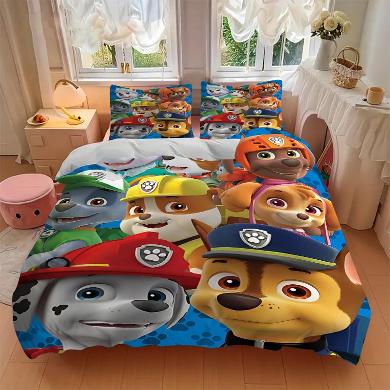 Paw Patrol Bedding 3 Piece Set Hd Print Duvet Cover Pillowcases For Teens Adult Bedroom Decoration Christmas Gift C9211930