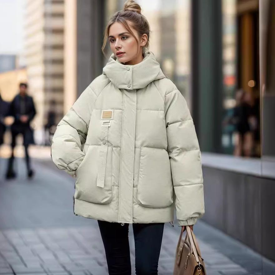 Winter new Korean version of down cotton-padded clothes women's loose casual versatile labelled cotton-padded clothes women's cotton-padded jacket