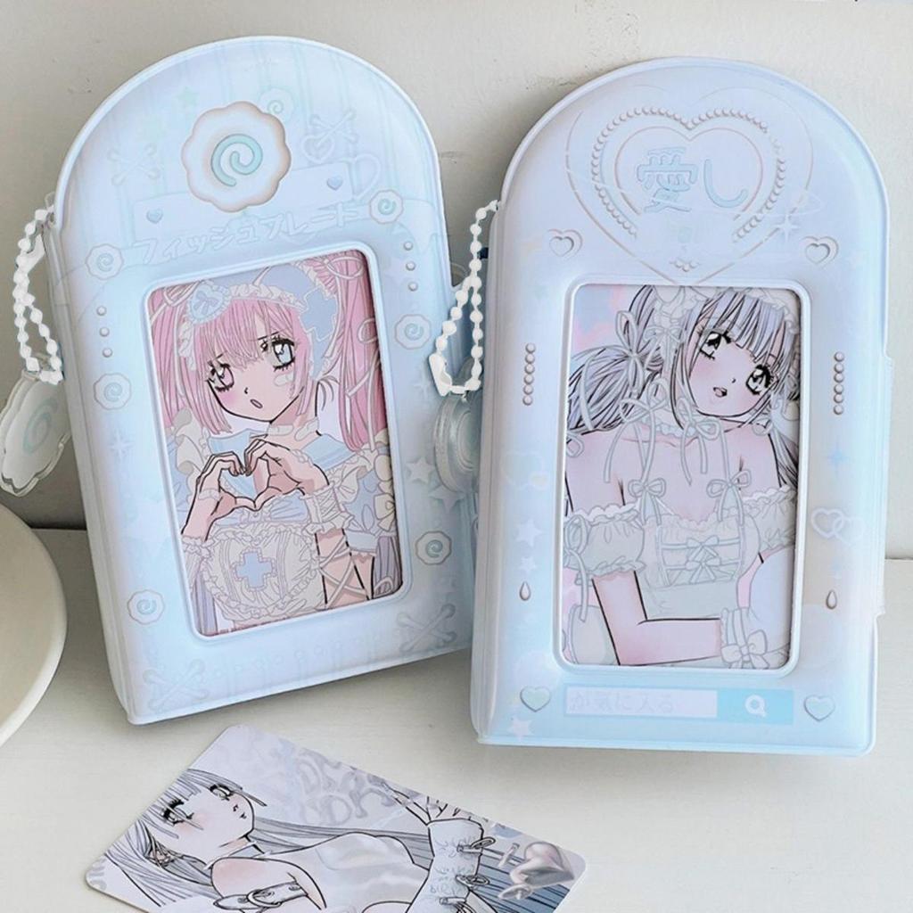 3 Inch 32 Slots Photo Album Collector Book Photocard Holder Card Holder Sweet Square Hollow INS Cartoon Album Cards Binder
