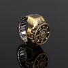 Vintage Antique Zinc Zinc Alloy Bronze Fashion Unisex Ring Watch Rudder Design Finger Watch Jewelry