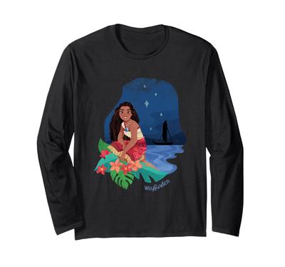 Disney Moana 2 Oceania Wayfinder Midnight Moana Long Sleeve T-Shirt