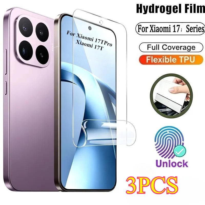 HD Gel Hydrogel Film For XIAOMI 17T 15T Pro Soft TPU Screen Protector Film Full Cover For MI 17 Pro Max 15 Ultra