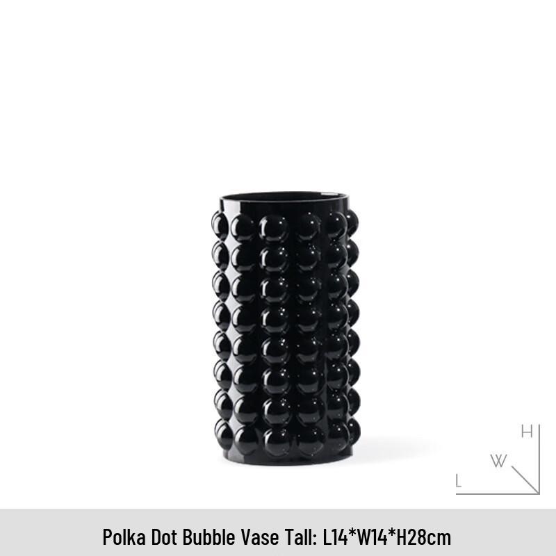Ruijie Polka Dot Tall Decorative Vase