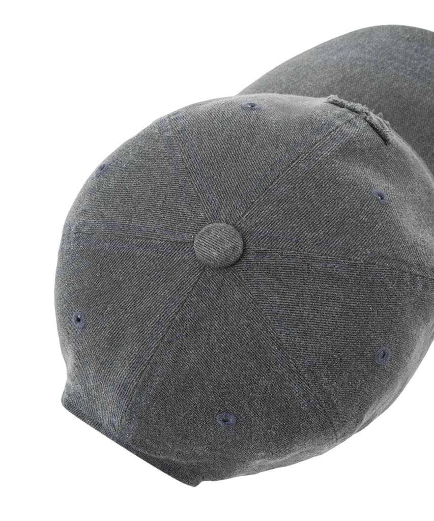 YALE Y Logo Pigment Washed Ball Cap_Charcoal