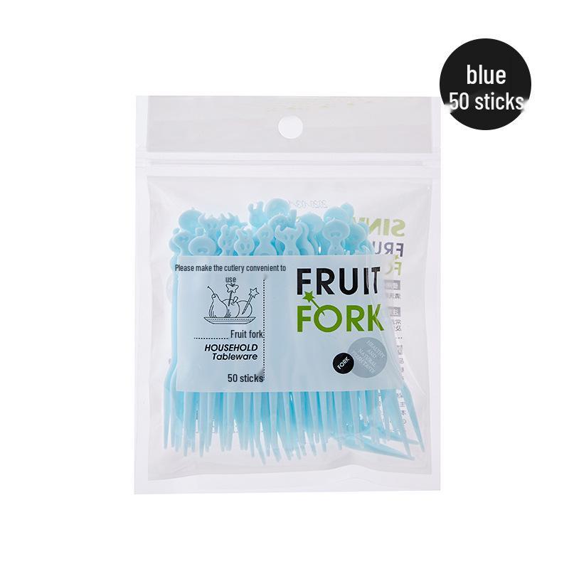 Cute Disposable Fruit & Cake Fork Set for Household Use