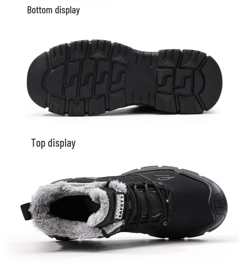 Blue Gull Shield Anti-static Men's Shoes: Comfortable, Soft Sole, Dust-free Safety Footwear for All Seasons.