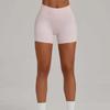 Fashion Nude Feel Patchwork Brushed Shorts High Waist Slimming and Tight Sports Running Belly Contracting Hip Raise Fitness Pants Can Be Outwear