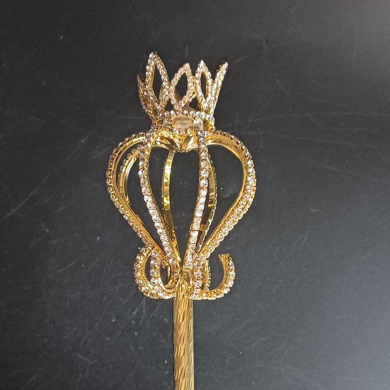 Элегантный скипетр-волшебная палочка 2024 для выступлений и банкетов золотой